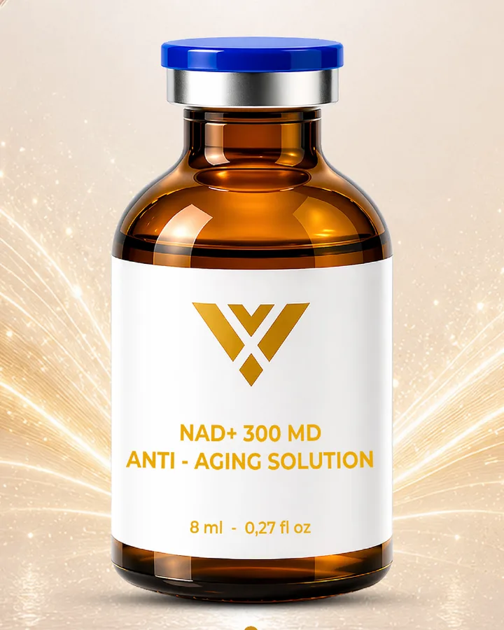 IVIXIR NAD+ 300 MD Anti-Aging Solution — NAD+ cellular energy and longevity care concept